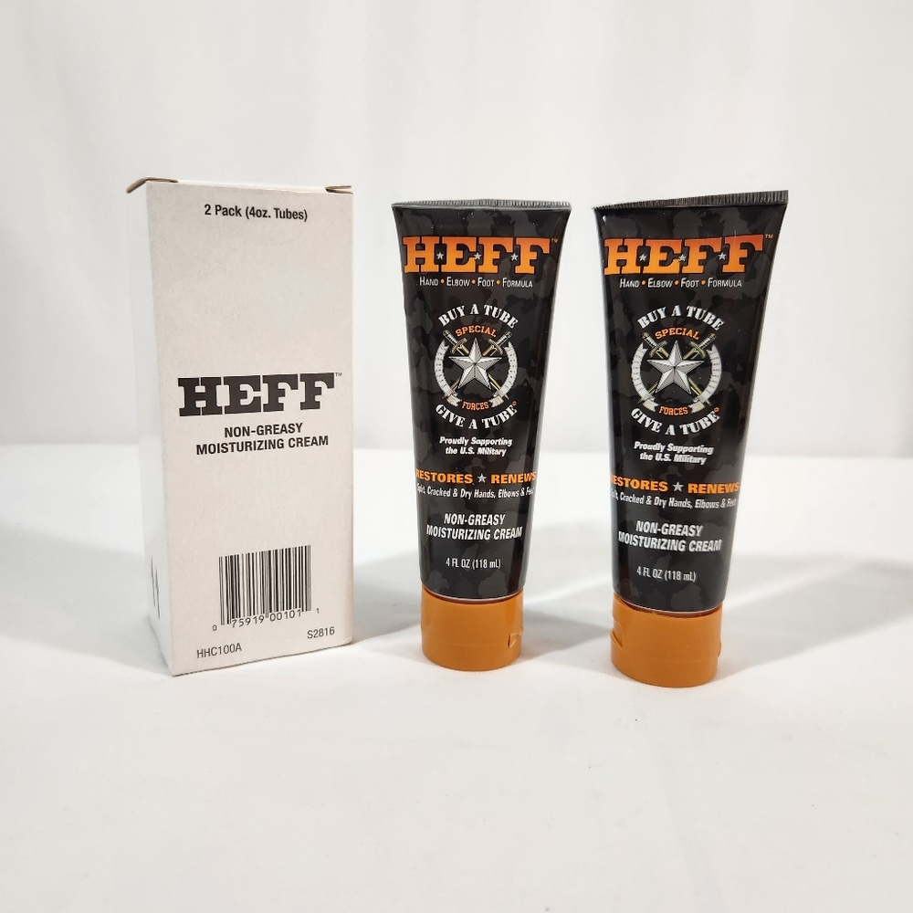 New Sealed 2 Pack HEFF Moisturizing Cream Men Women Skincare Non-Greasy